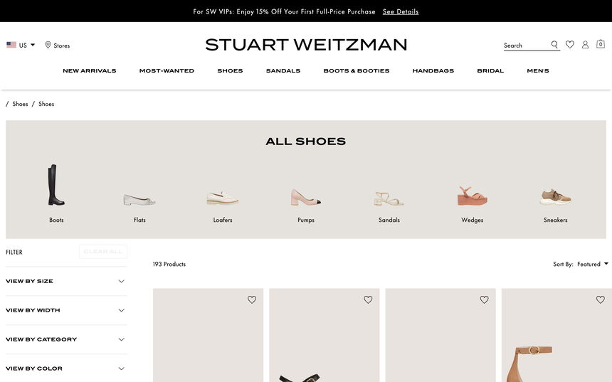 Stuart Weitzman on Shomp