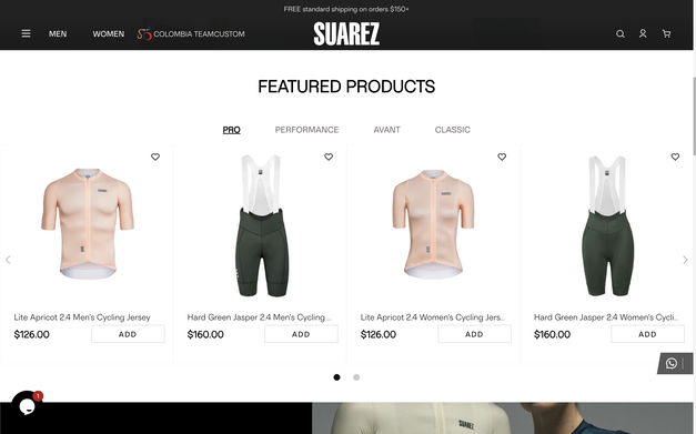 SUAREZ Clothing on Shomp