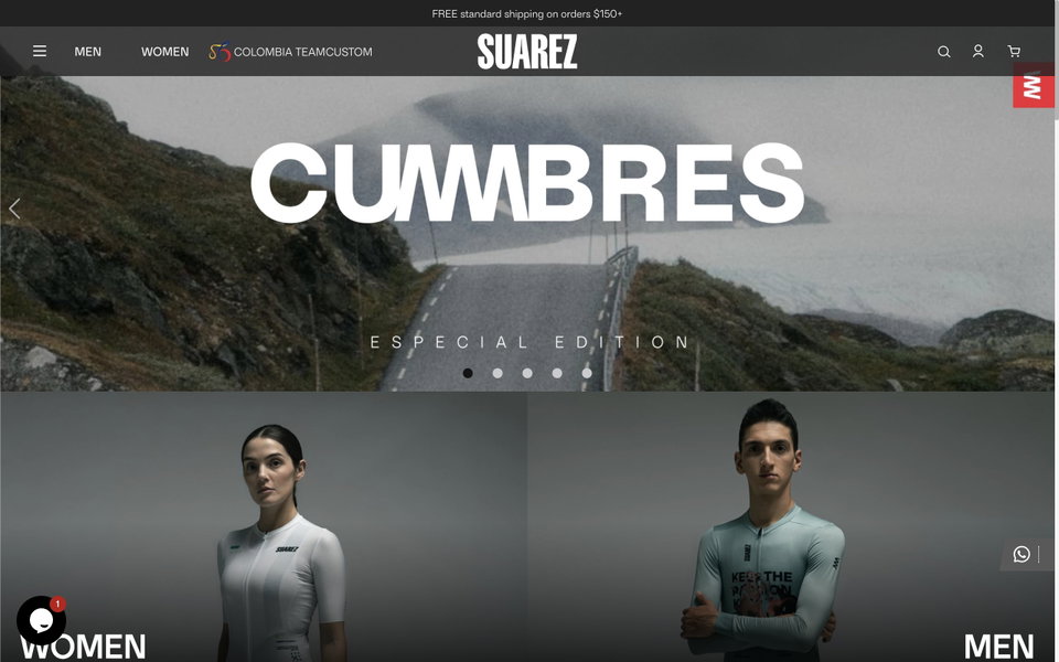 SUAREZ Clothing website