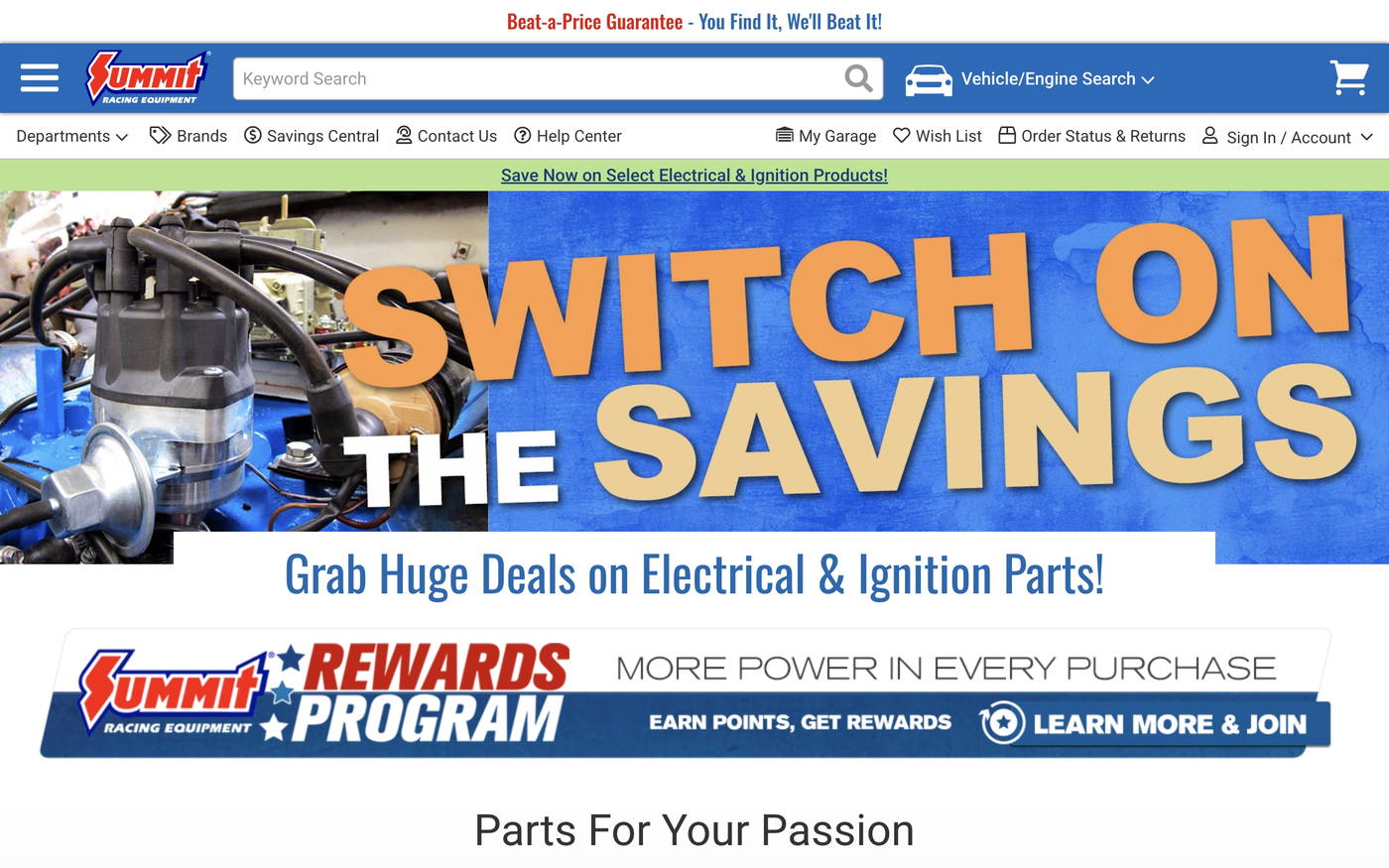 Summit Racing Equipment screenshot