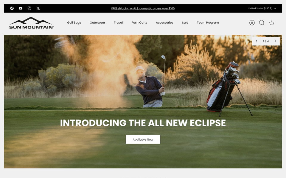 Sun Mountain Sports website