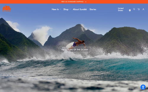 SUNDEK USA website screenshot