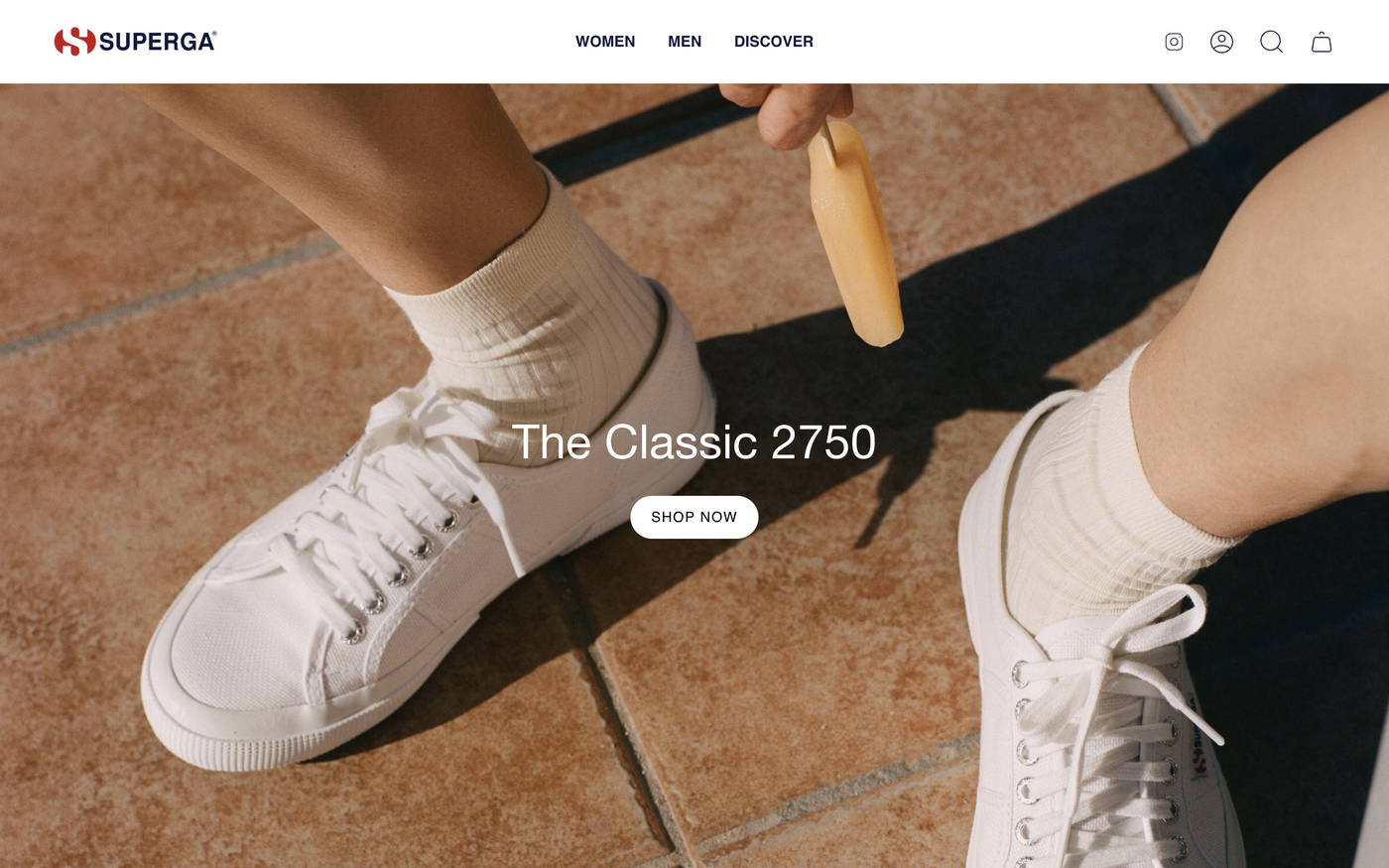 Superga USA screenshot