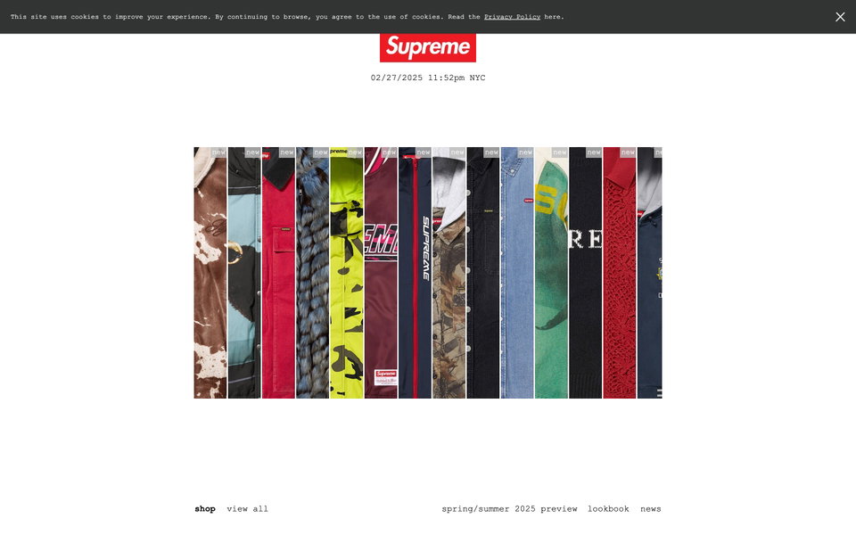 Supreme website
