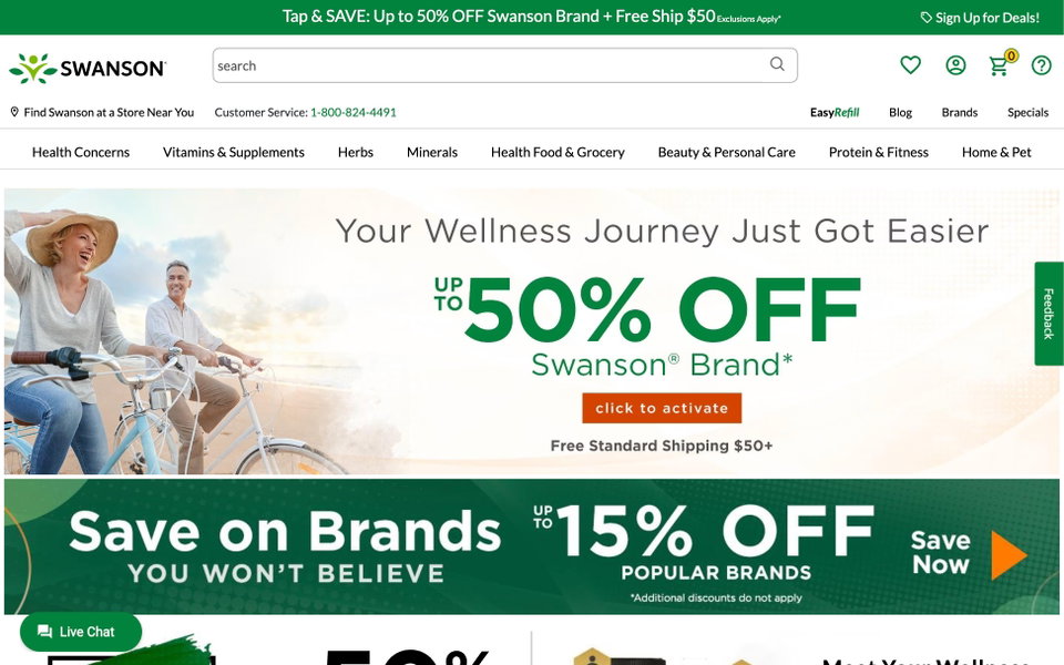 Swanson Health website