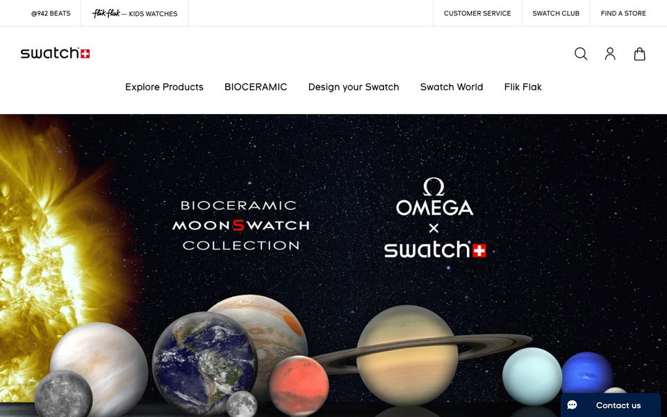 Swatch website
