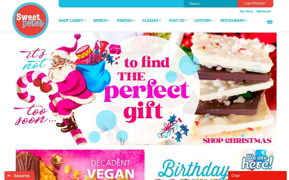 Sweet Pete's Candy website