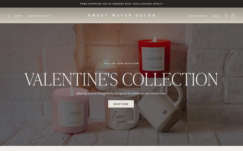 Sweet Water Decor website screenshot