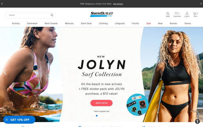 SwimOutlet.com screenshot