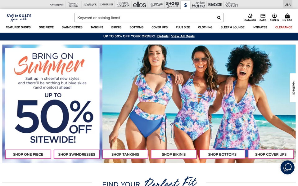 Swimsuits For All website