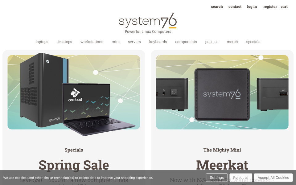 System76 website