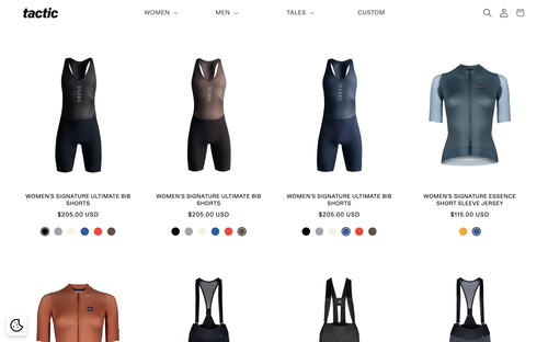 Tactic website screenshot