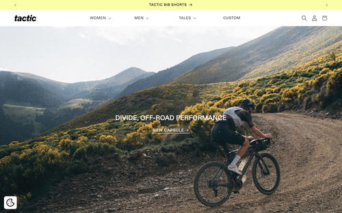 Tactic website screenshot