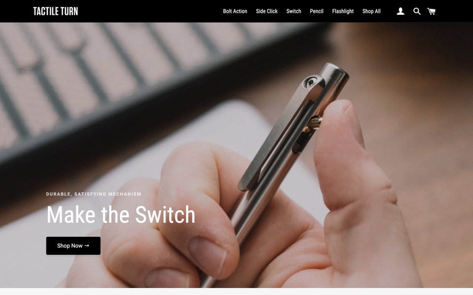 Tactile Turn website