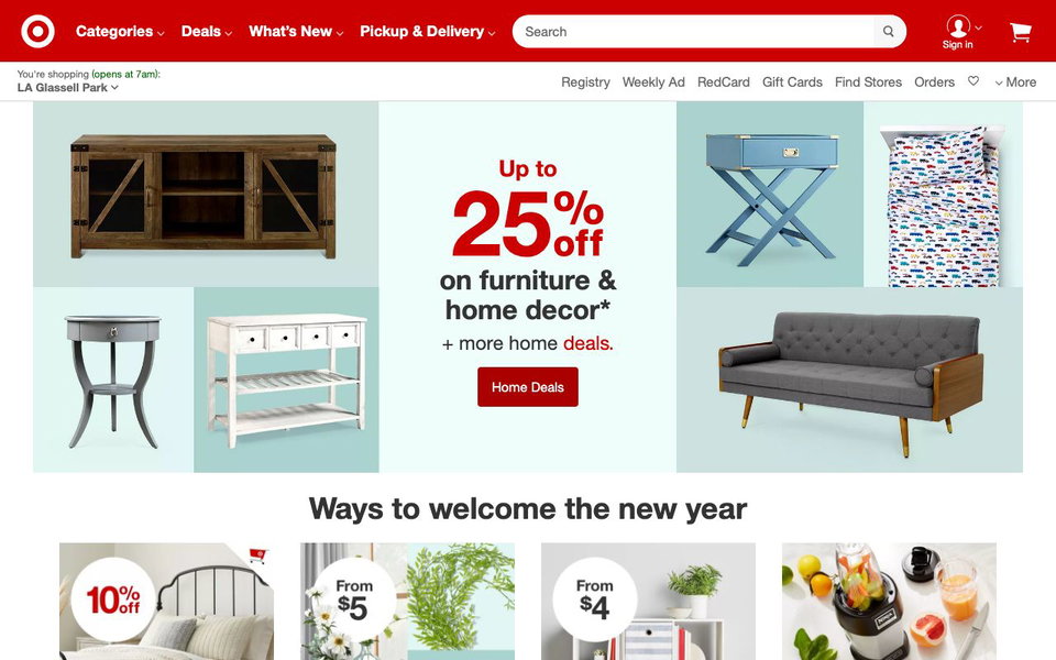 Target website