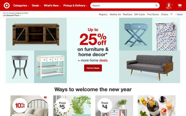 Target screenshot