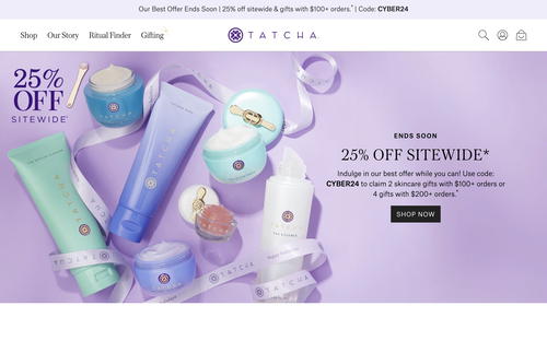 Tatcha website screenshot