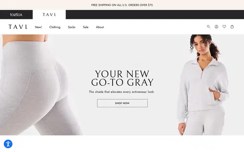 Tavi website screenshot