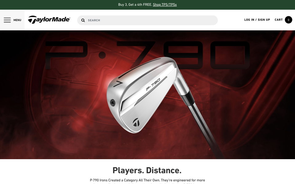 TaylorMade Golf website