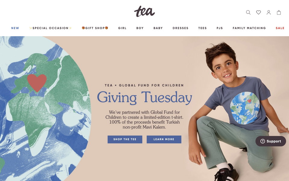 Tea Collection website