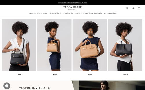 Teddy Blake website screenshot