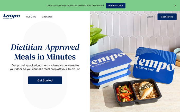 Tempo Meals screenshot