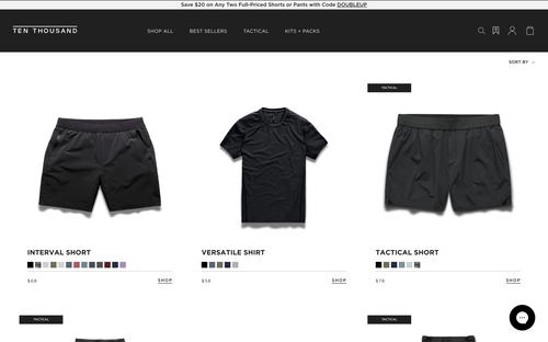 Ten Thousand website screenshot