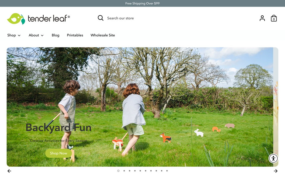 Tender Leaf Toys website
