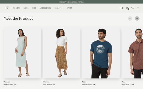 tentree website screenshot