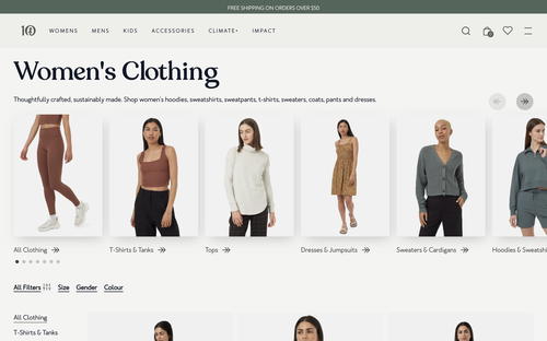 tentree website screenshot