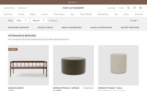 The Citizenry website screenshot