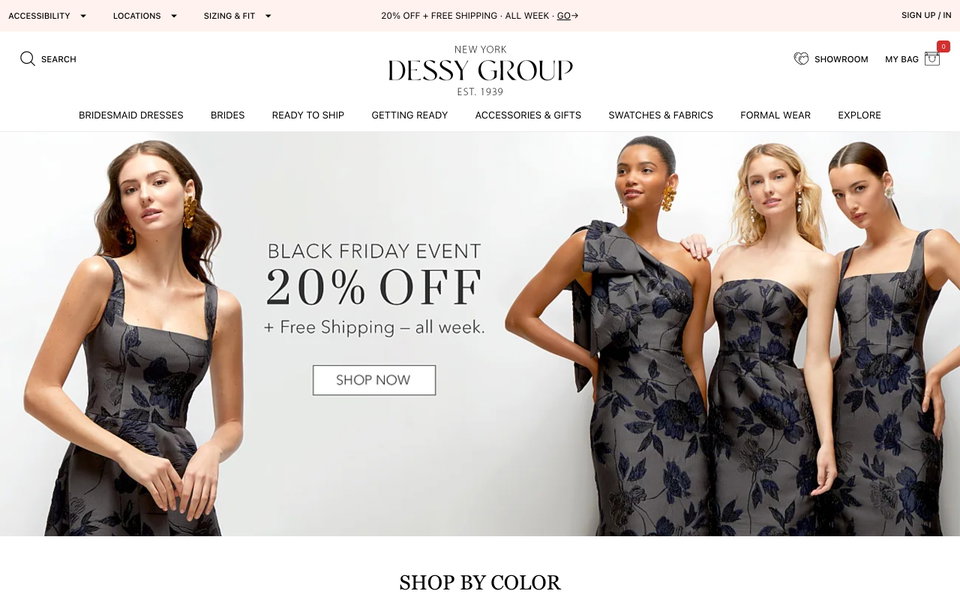 The Dessy Group website