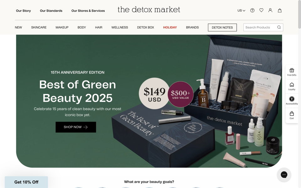 The Detox Market website