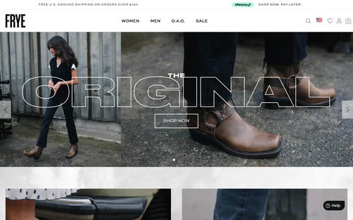 The Frye Company website