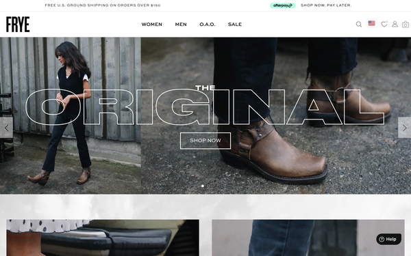 The Frye Company screenshot