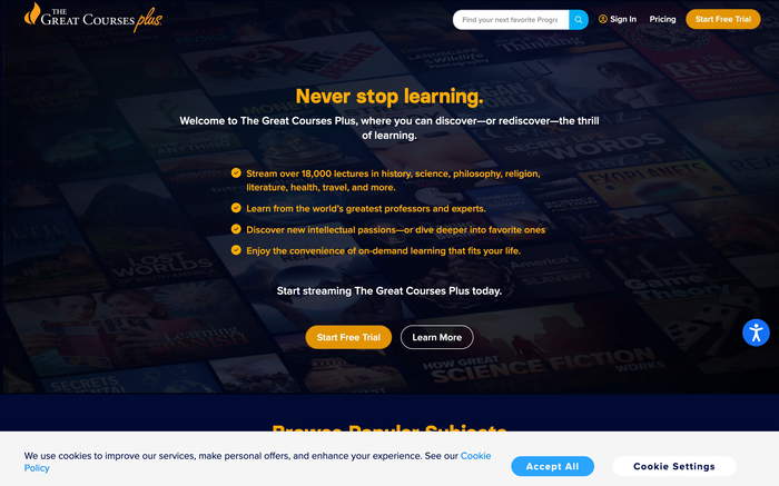 The Great Courses Plus screenshot