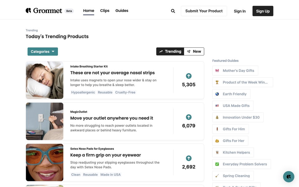 The Grommet website