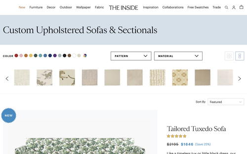 The Inside website screenshot