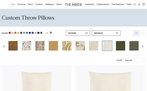 The Inside website screenshot