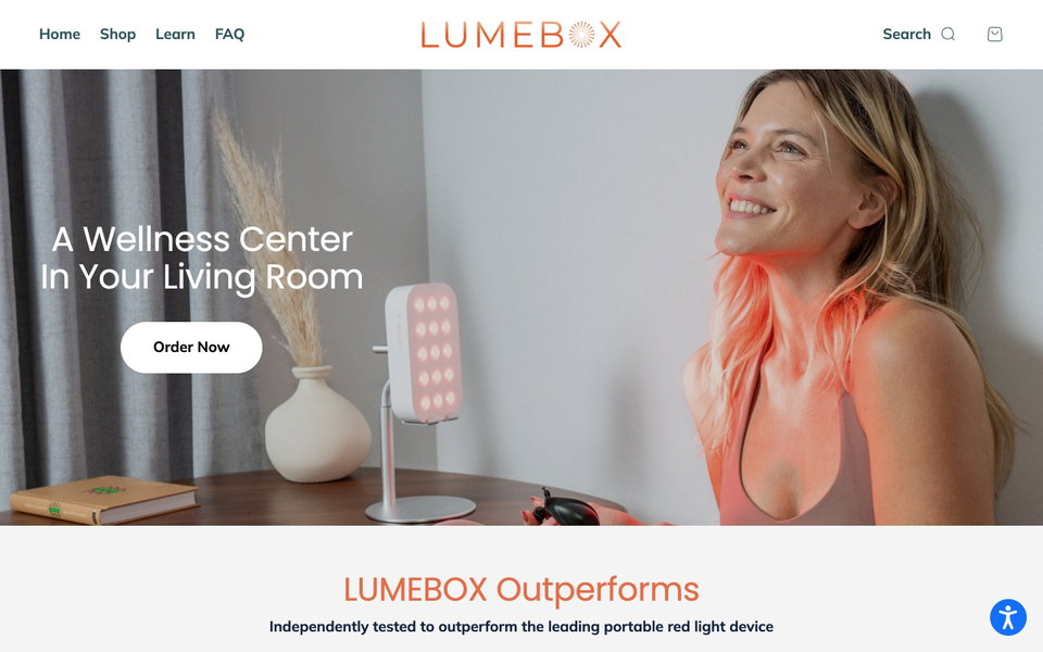 The Lume Box website