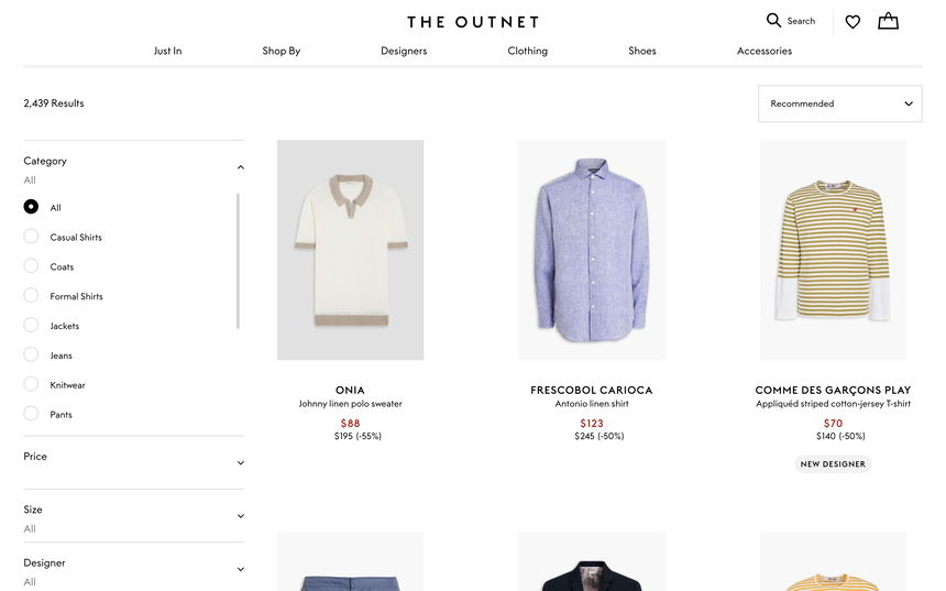 THE OUTNET on Shomp