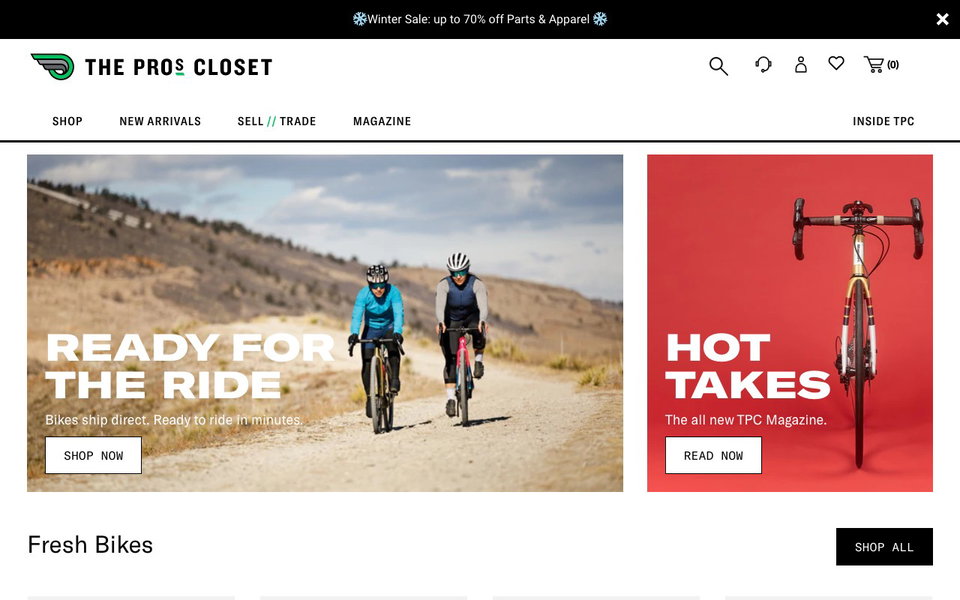 The Pro's Closet website