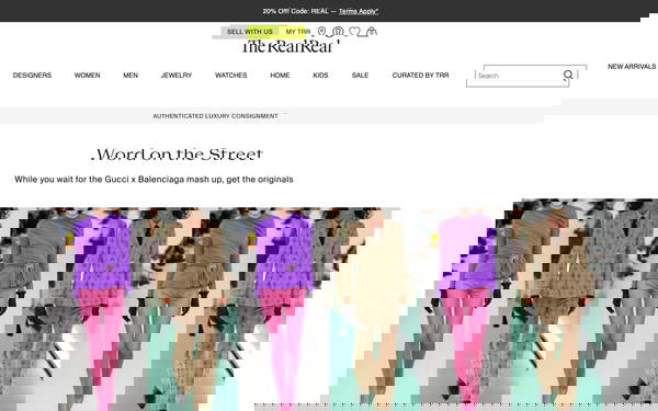 The RealReal screenshot