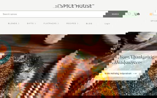 The Spice House website screenshot