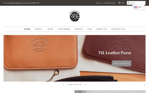 The Stationery Selection website screenshot