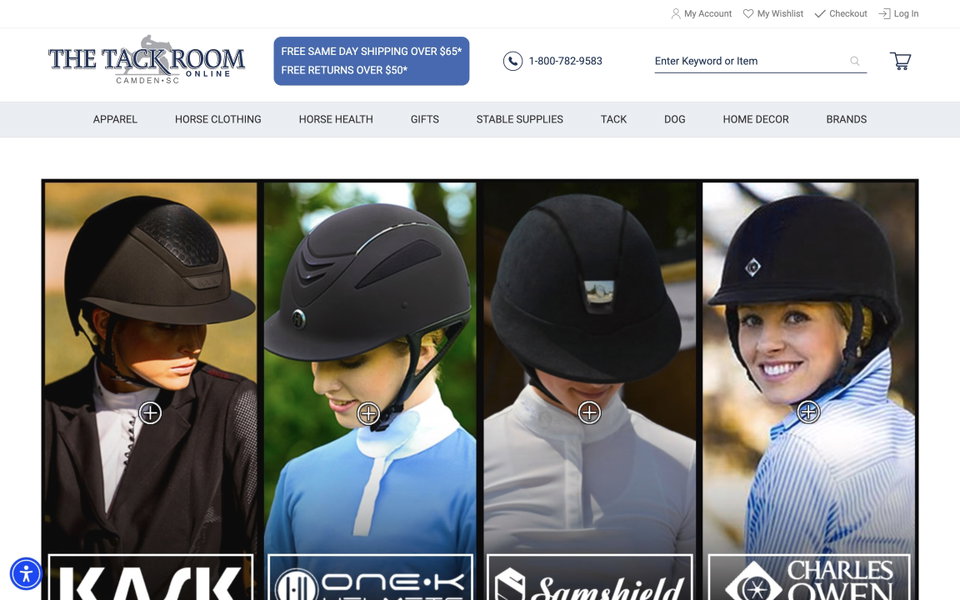 The Tack Room website