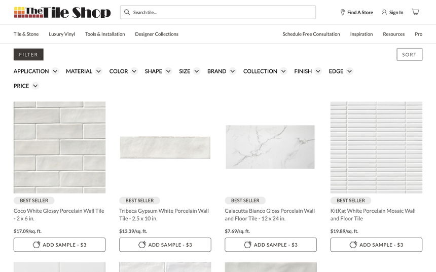 The Tile Shop on Shomp