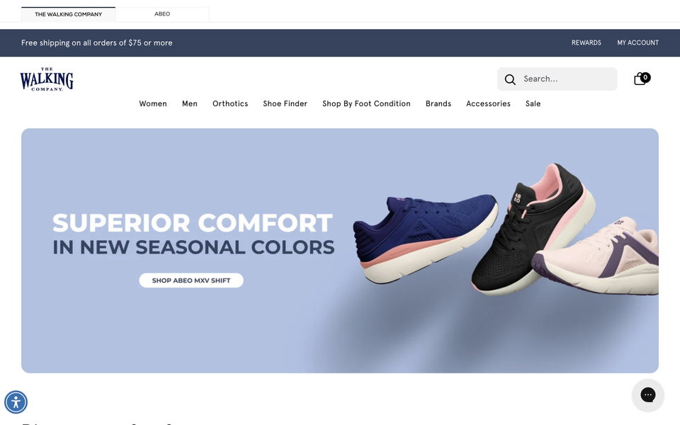 The Walking Company website