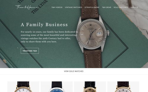 Theo & Harris website screenshot