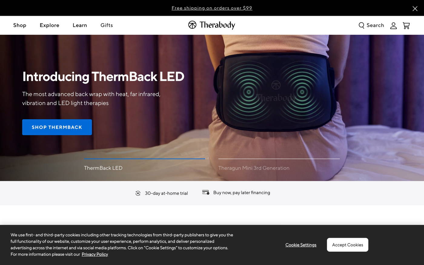 Therabody screenshot